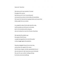 Prayer for North Korea