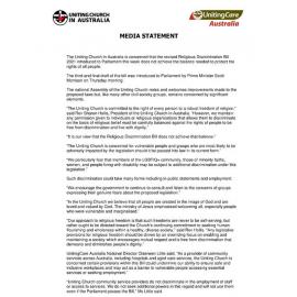 Media Statement on Religious Discrimination