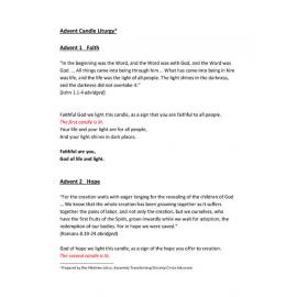 Advent Candle Liturgy