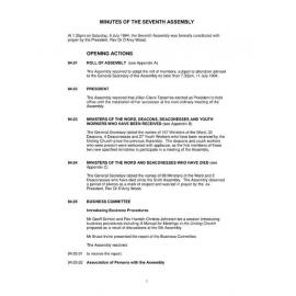 7th Assembly Minutes (1994)