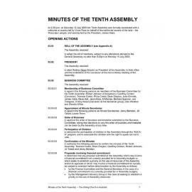 10th Assembly Minutes (2003)