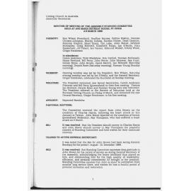 Assembly Standing Committee Minutes March 1989