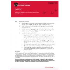 Palestine (Fourteenth Assembly)