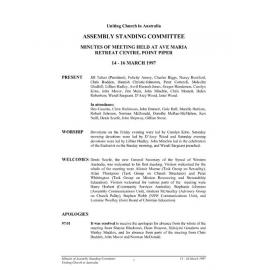 Assembly Standing Committee Minutes March 1997