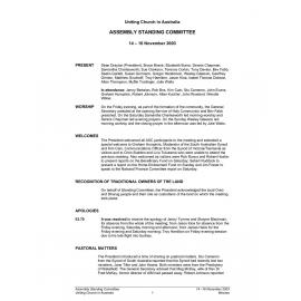 Assembly Standing Committee Minutes November 2003