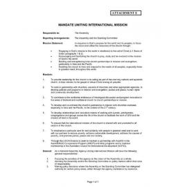 Assembly Standing Committee Minutes (Attachment E) March 2004