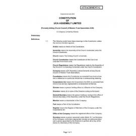 Assembly Standing Committee Minutes (Attachment G) March 2004