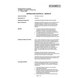 Assembly Standing Committee Minutes (Attachment C) March 2005