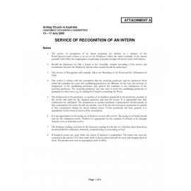 Assembly Standing Committee Minutes (Attachment A) July 2005
