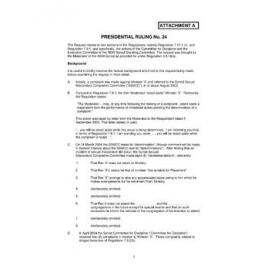 Assembly Standing Committee Minutes (Attachment A) November 2005