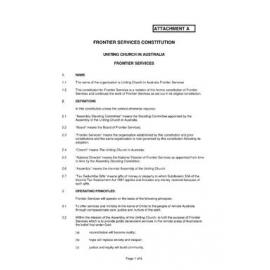 Assembly Standing Committee Minutes (Attachment A) November 2006