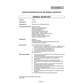 Assembly Standing Committee Minutes (Attachment A) March 2007