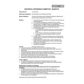 Assembly Standing Committee Minutes (Attachment A) March 2009