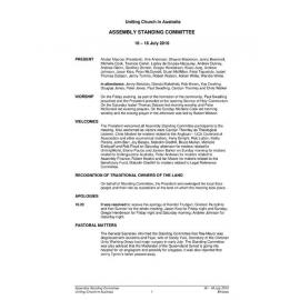 Assembly Standing Committee Minutes July 2010