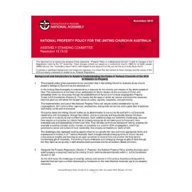 Assembly Standing Committee Minutes (Property Policy) November 2010