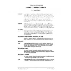 Assembly Standing Committee Minutes March 2011