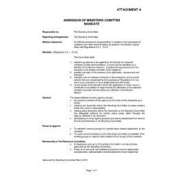 Assembly Standing Committee Minutes (Attachment A) March 2015