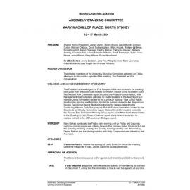 Assembly Standing Committee Minutes March 2024