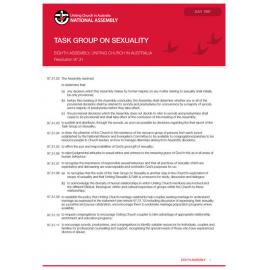 Task group on sexuality (Eighth Assembly)