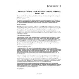 Assembly Standing Committee Minutes (Attachment A) August 2015
