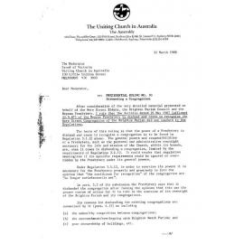 Presidential Ruling #10 Mar 1988