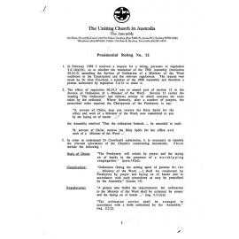 Presidential Ruling #12 June 1989