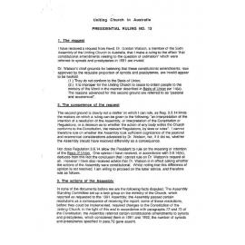 Presidential Ruling #13 Dec 1992