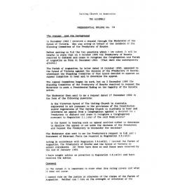 Presidential Ruling #14 Mar 1993