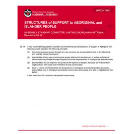 Structures of support to Aboriginal & Islander people (ASC)