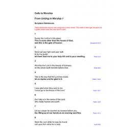 Calls to Worship (UIW1)