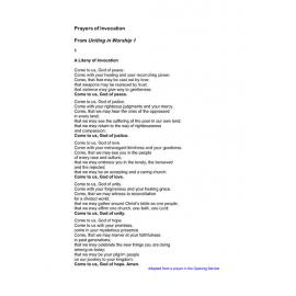 Prayers of Invocation (UIW1)