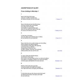 Ascriptions of Glory (UIW1)