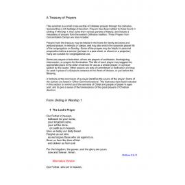 A Treasury of Prayers