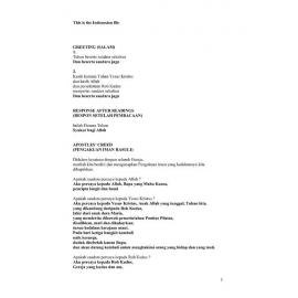 SLD Responses - Indonesian terjemahan liturgi