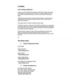 Litanies (from Uniting in Worship 1)
