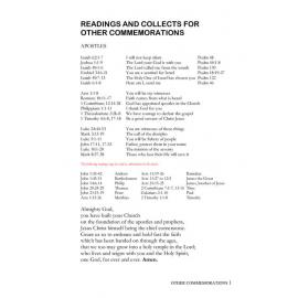 Readings and Collects for Other Commemorations