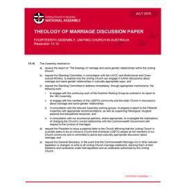 Theology of marriage discussion paper (Fourteenth Assembly)