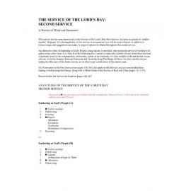 The Service of the Lord's Day 2