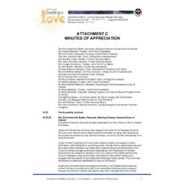 16th Assembly Minutes - Appendix C - Minutes of Appreciation (2021, reconvened 2022)