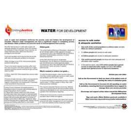 Water for development
