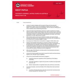 West Papua (Thirteenth Assembly)