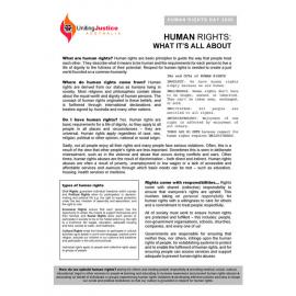 Human rights : what's it all about