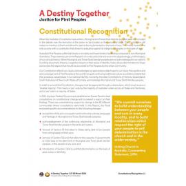 A Destiny Together : Constitutional recognition