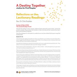 A Destiny Together : Reflections on the lectionary readings