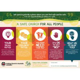 A Safe church for all people : A3 poster for children