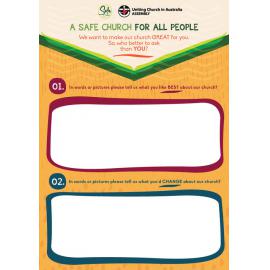 A Safe church for all people : feedback sheet for adults