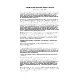 Asylum seekers : Biblical & theological reflection