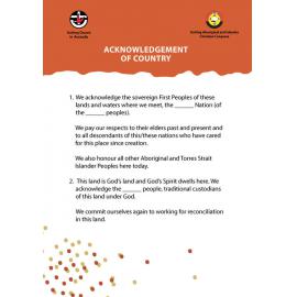 Acknowledgement of Country - English