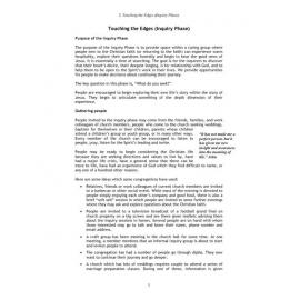 Becoming Disciples #3 Touching the edges