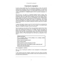 Becoming Disciples #2 Preparing the congregation